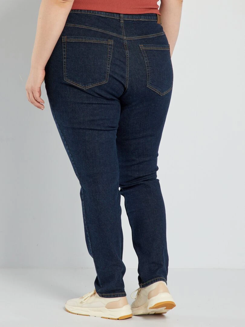 Jean slim à taille haute   L32   Brut