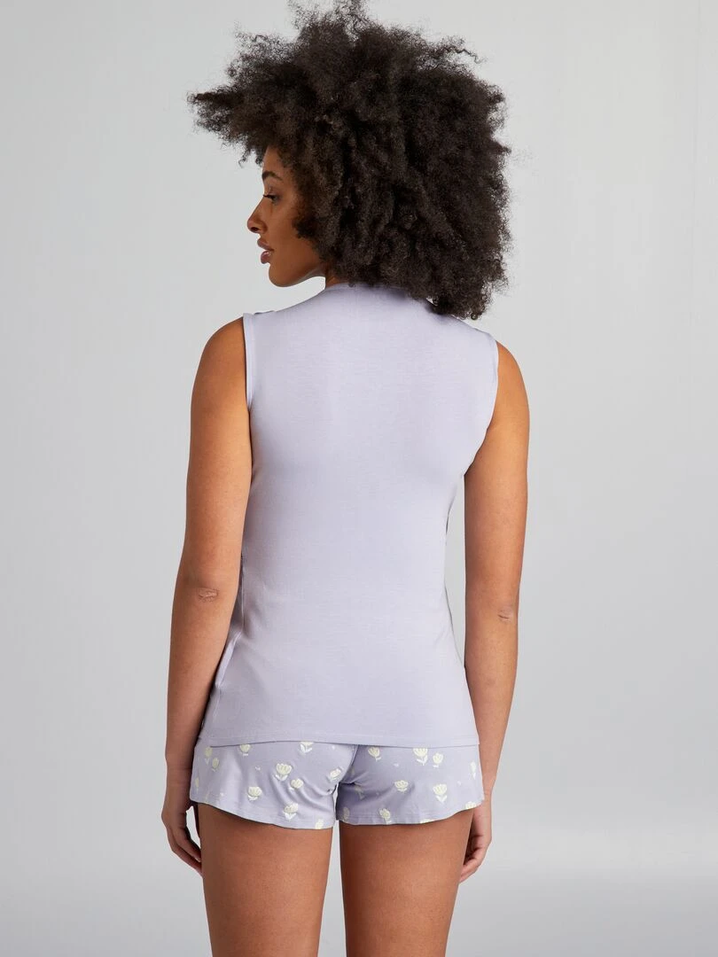 Ensemble pyjama d'allaitement   2 pièces   Violet