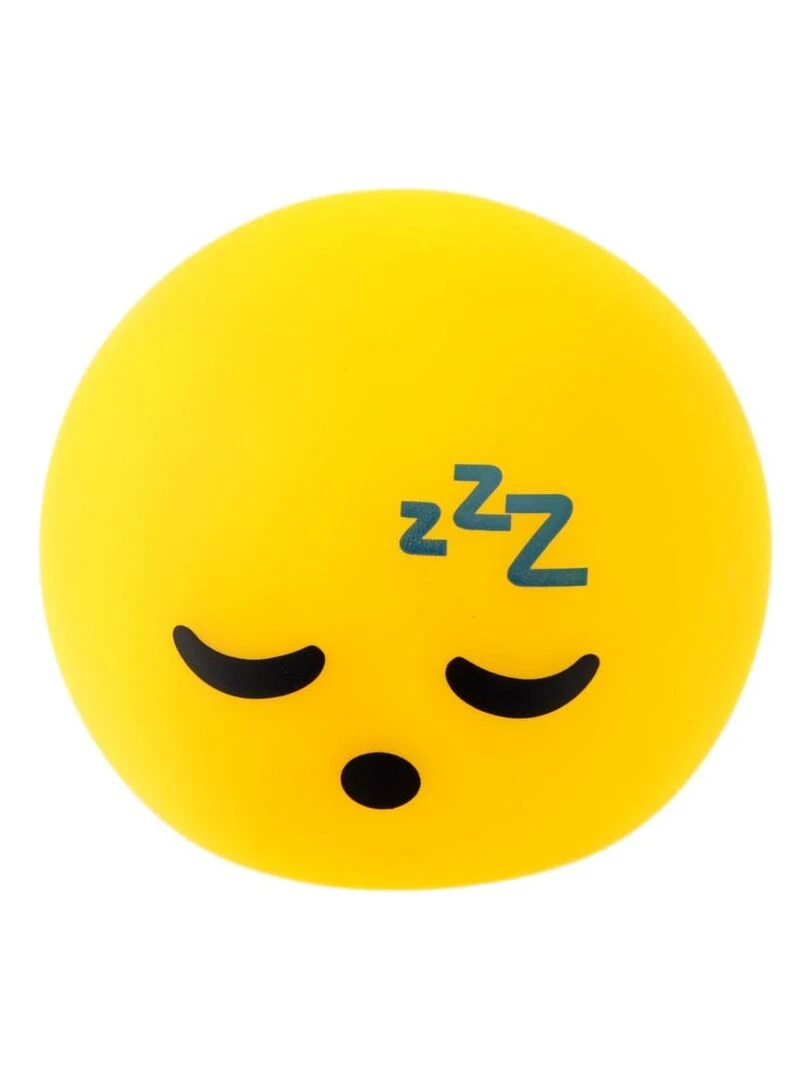 Lampe ou Veilleuse Emoji dormeur LED Jaune