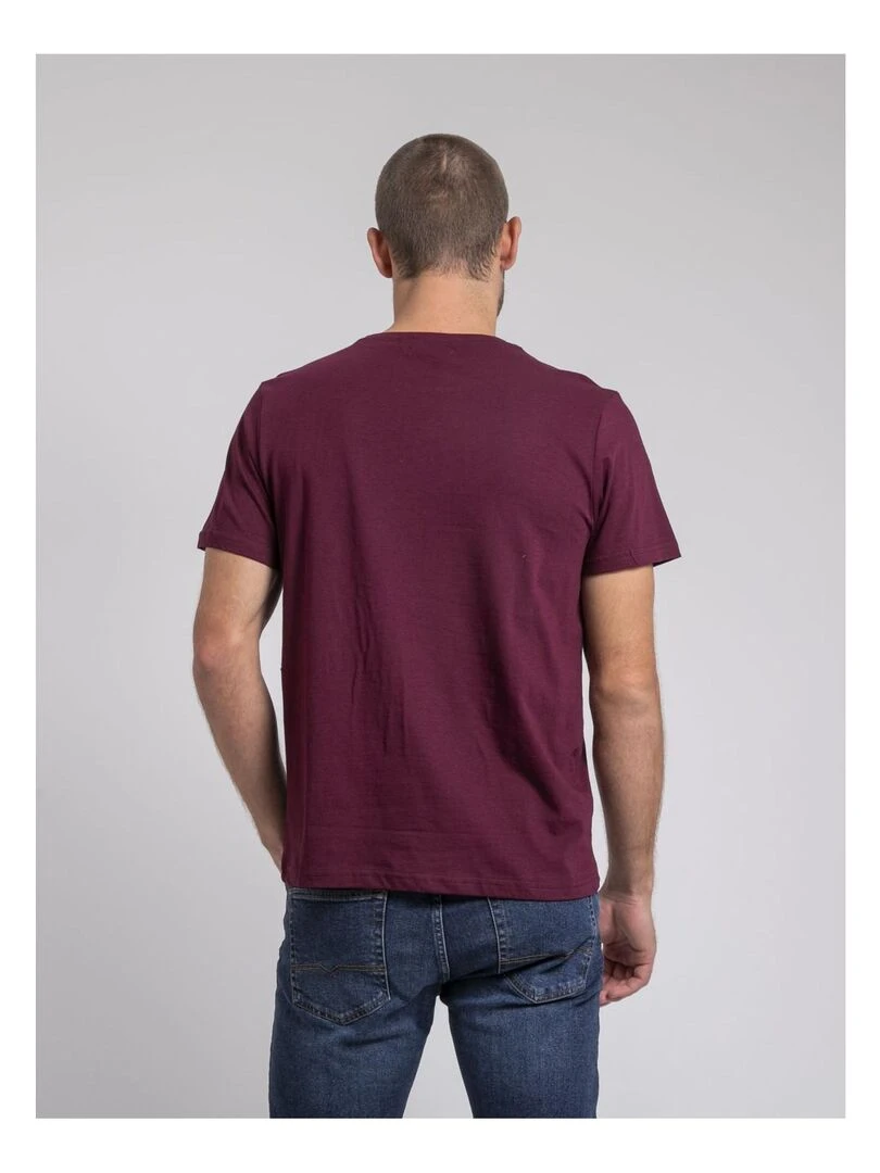 T shirt col rond pur coton JAMYTH Violet