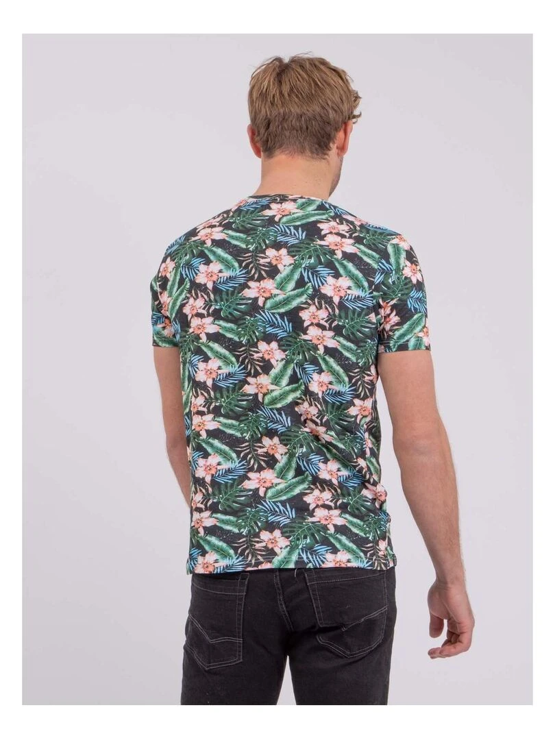 T shirt col rond pur coton NIBOLTA Noir