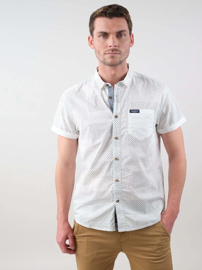 Chemise homme en popeline 'Deeluxe' Blanc