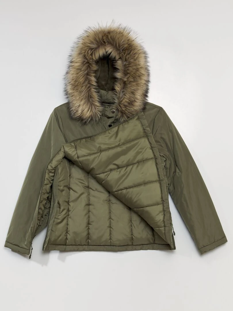 Parka avec ouverture zippée   So Easy   Vert