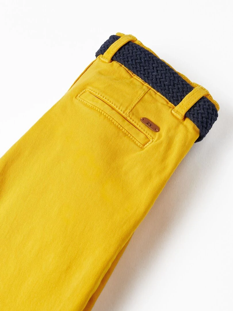 Short Chino avec Ceinture pour Garçon  MATISSE   Jaune foncé