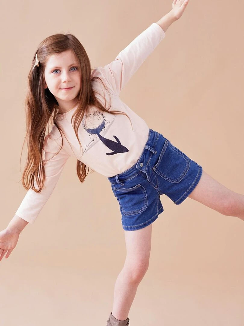 Short en jeans   Noukie's   Bleu