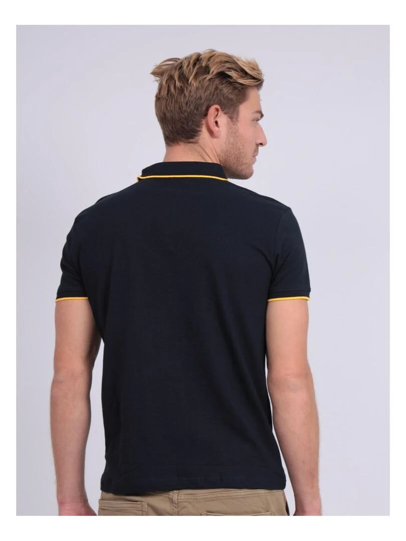 Polo pur coton PADOG Bleu marine