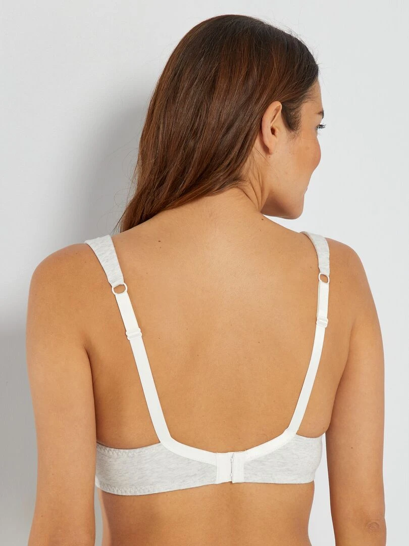 Soutien gorge d'allaitement 'Sans Complexe'   gris chiné