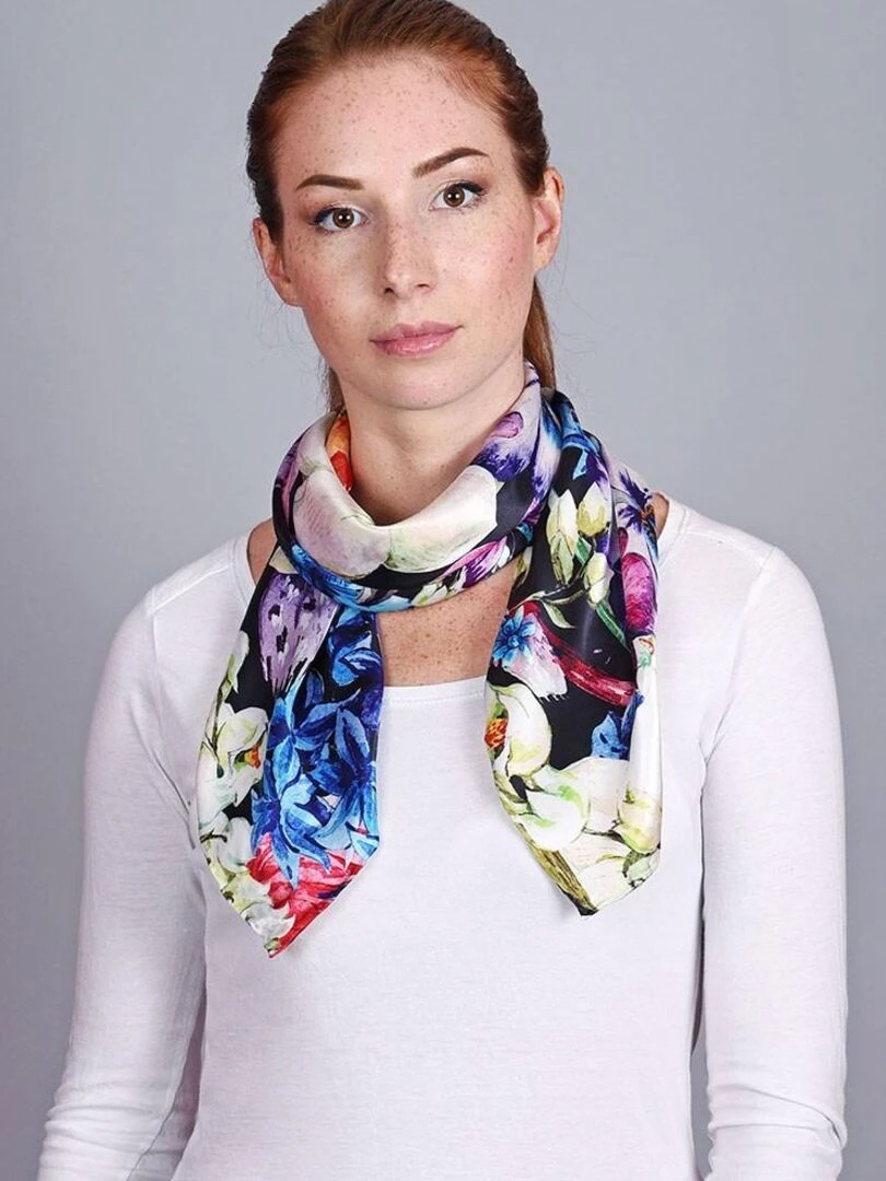 Carré de soie Premium Galia Multicolore