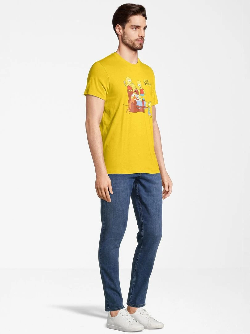 T shirt adulte The Simpsons   100% Coton   Jaune   XL   Jaune