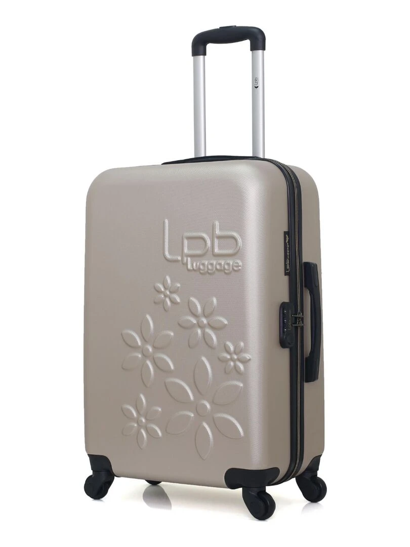 LPB LUGGAGE VALISE WEEKEND ABS ELEONOR 4 ROUES 65 CM Beige