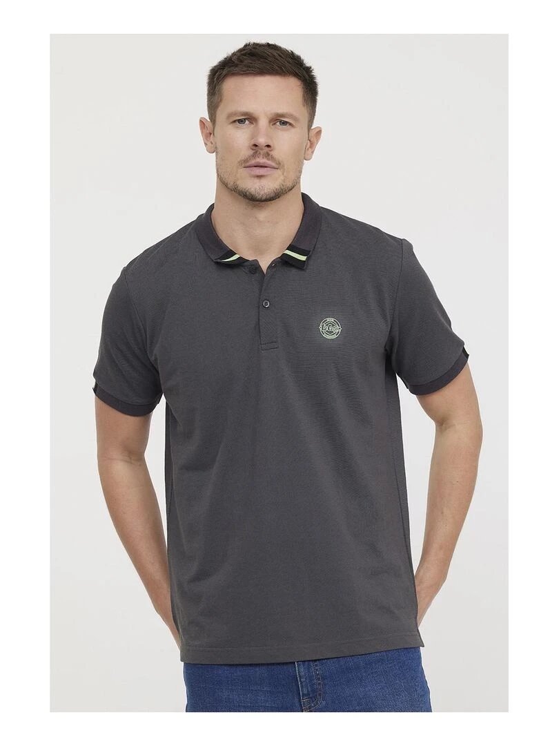 Lee Cooper Polo manches courtes coton comfort BLUES gris anthracite