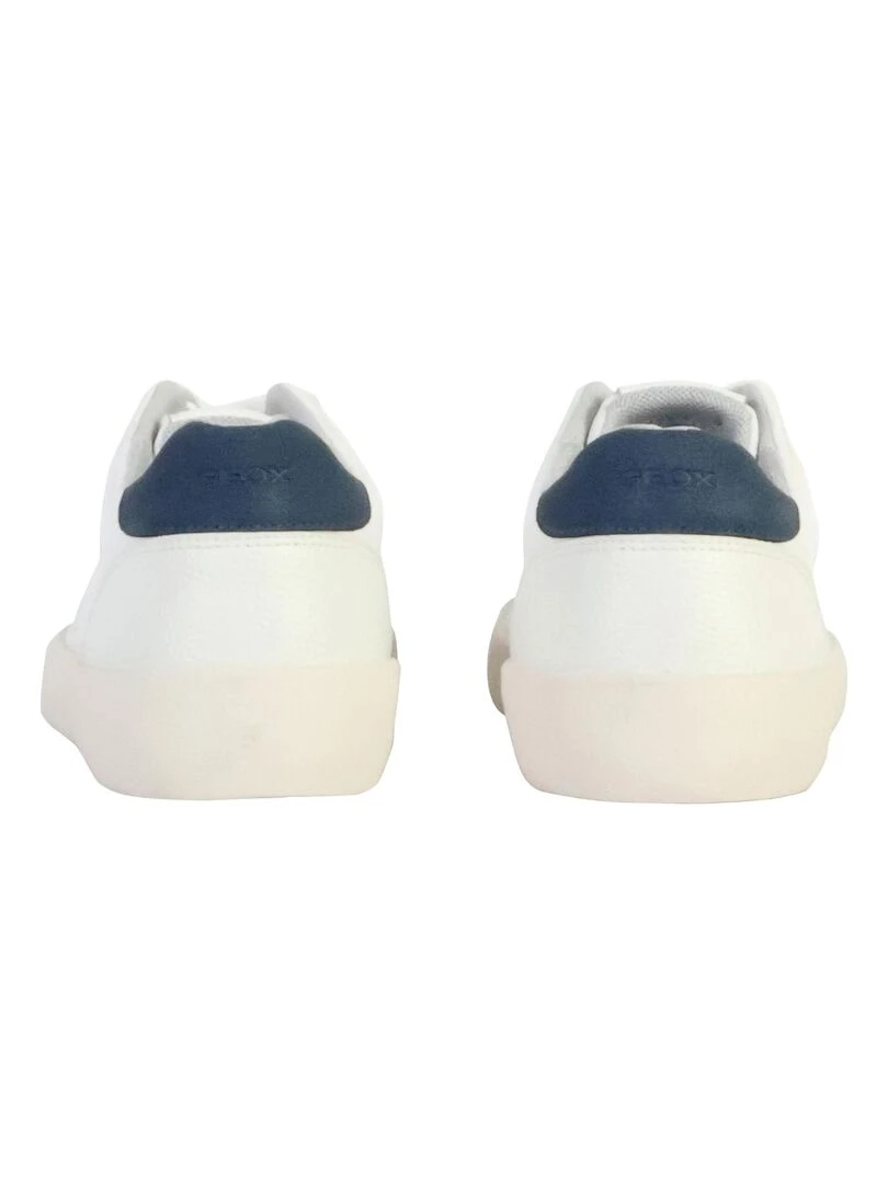 Basket Cuir Geox Affile*   Blanc