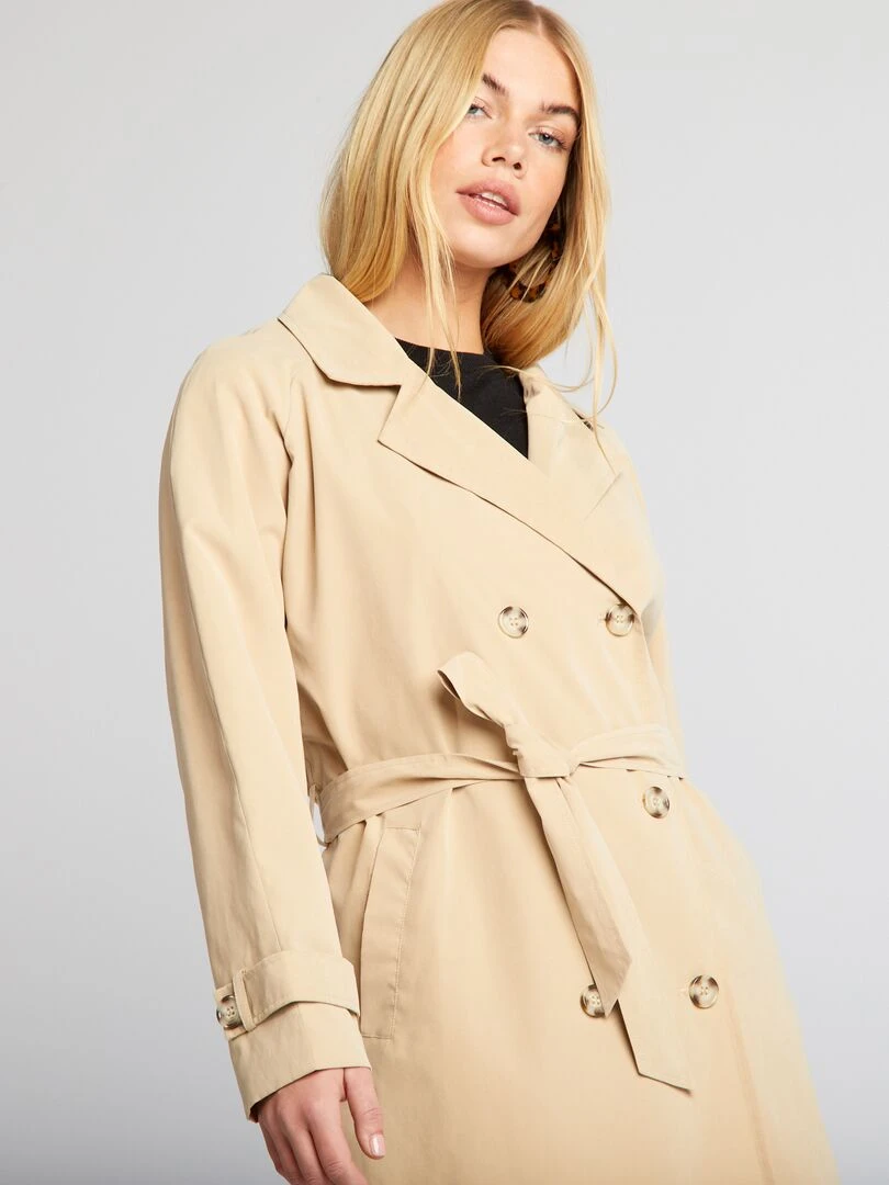 Trench 'JDY' avec ceinture   Beige