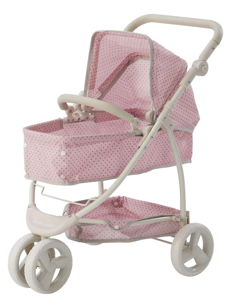 Le petit monde d'Olivia Poussette 2 en 1 Princesse à pois Polka Dots Rose / Gris OL 00009 N/A