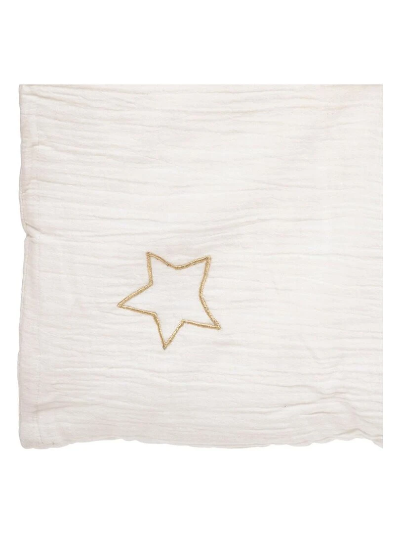 Édredon gaze de coton 100x140 blanc   Blanc