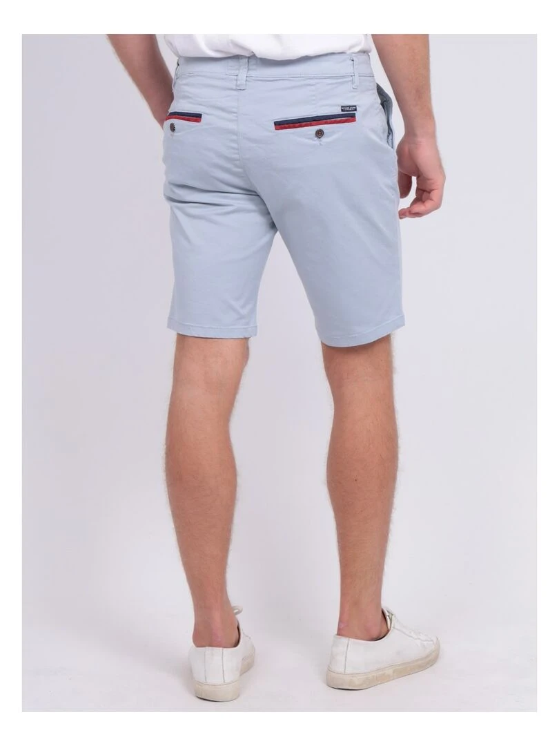 Bermuda chino slim BERKLEY Bleu ciel