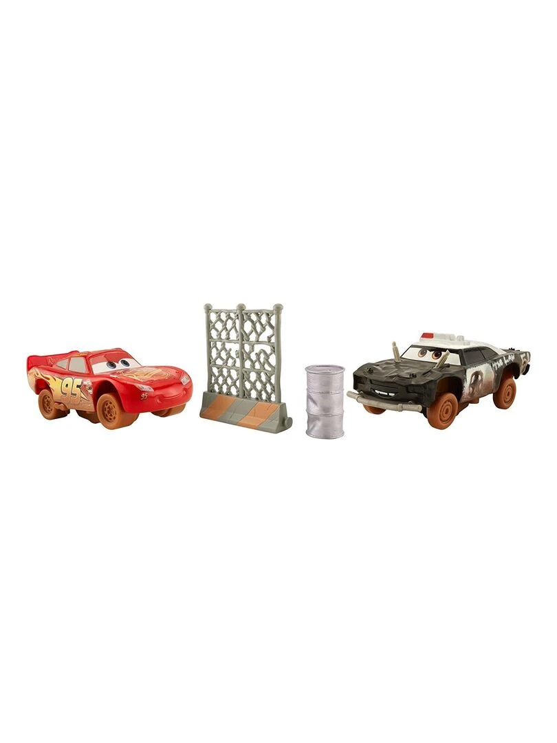 Disney Cars 3   Super Huit Pack DE 2 Vehicules Flash Mcqueen et APB   N/A
