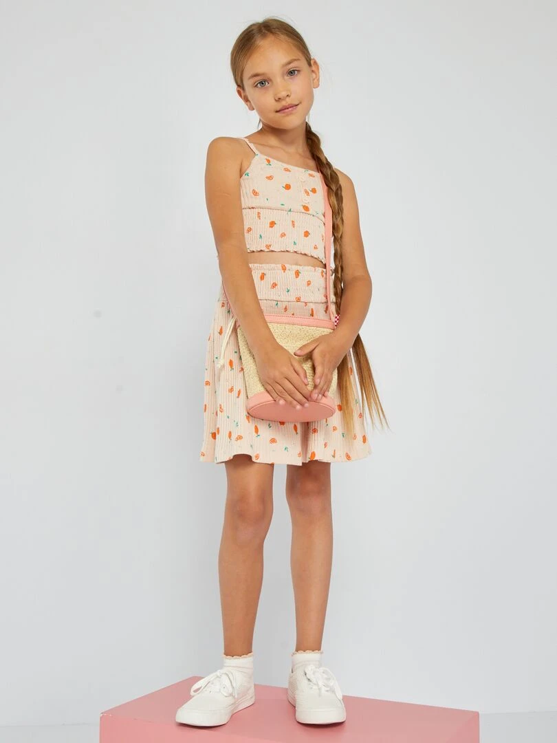 Maillot de bain rayé   1 pièce   Jaune