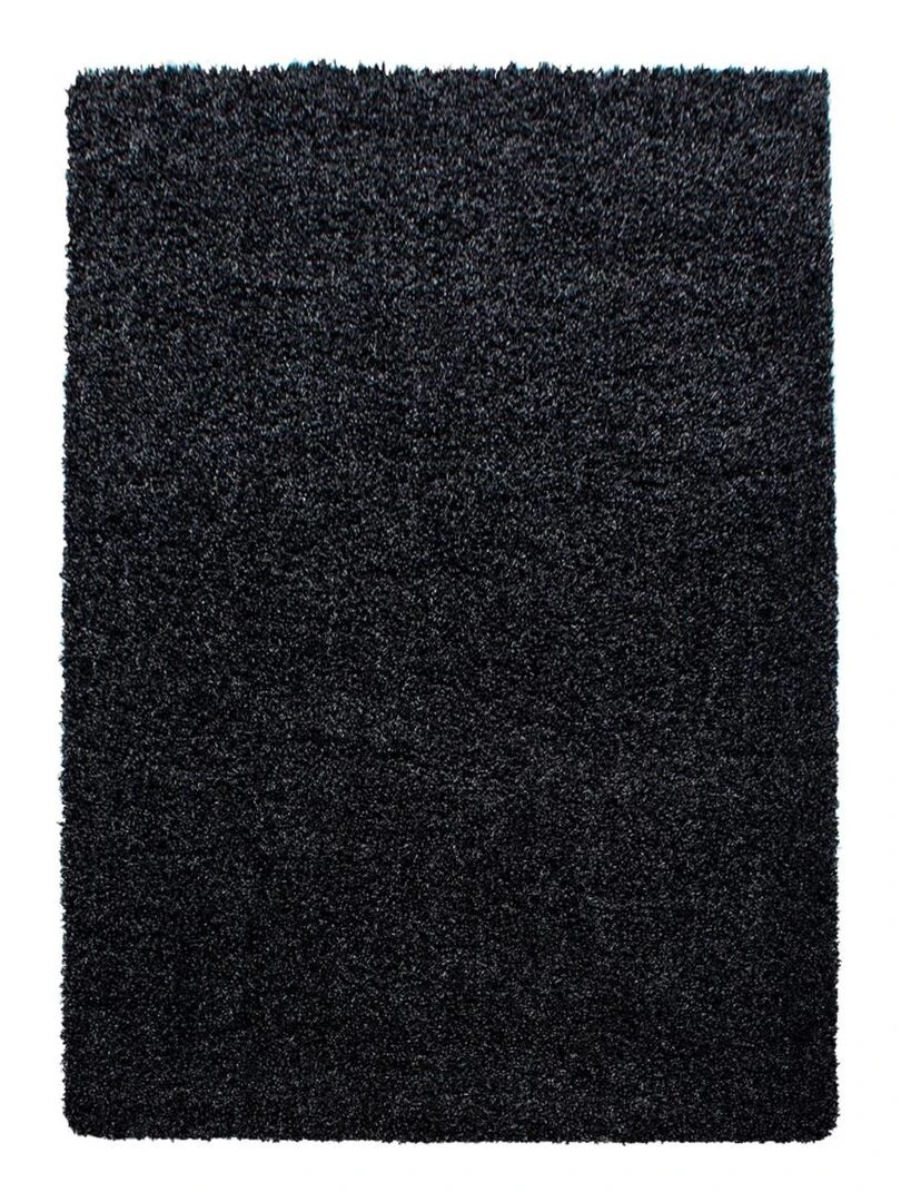 Tapis shaggy UNI C OEKO TEX® Noir