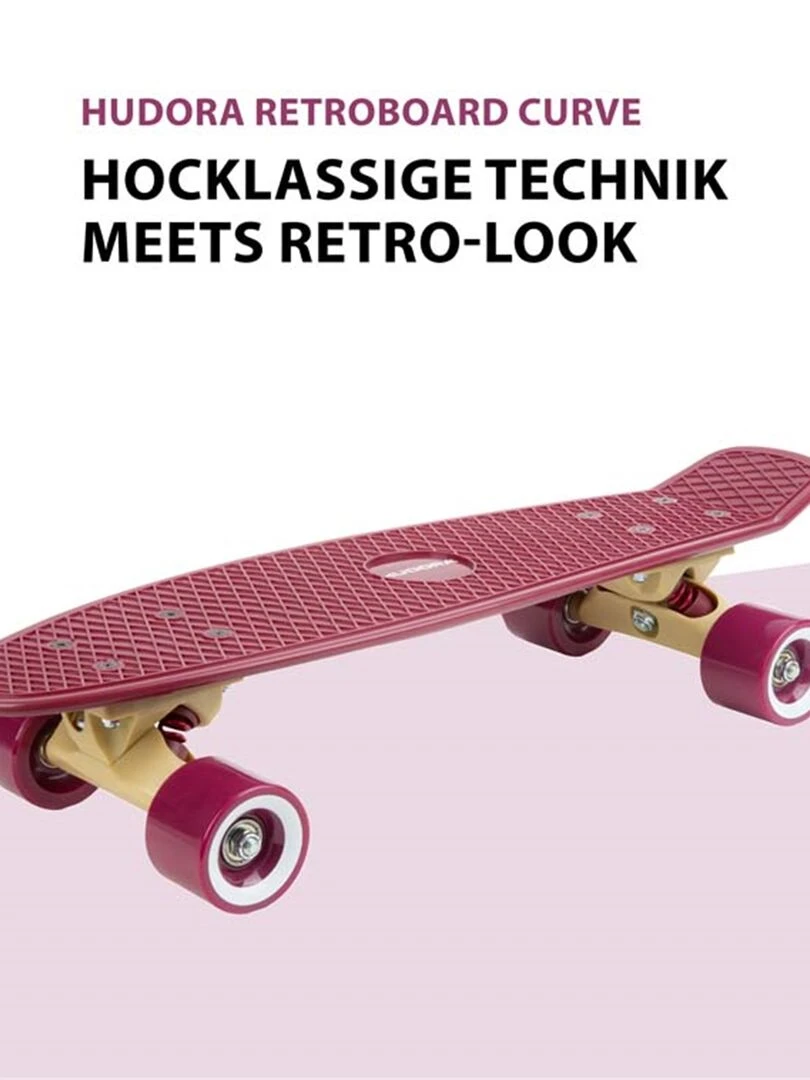 Planche à roulette Skateboard Retro Curve bordeaux   N/A