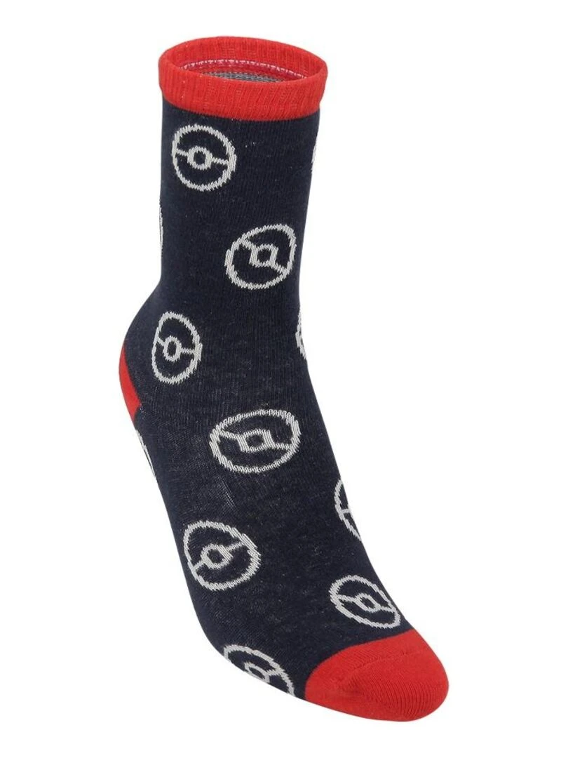 Lot de 12 paires de chaussettes garçon Pokemon   Jaune