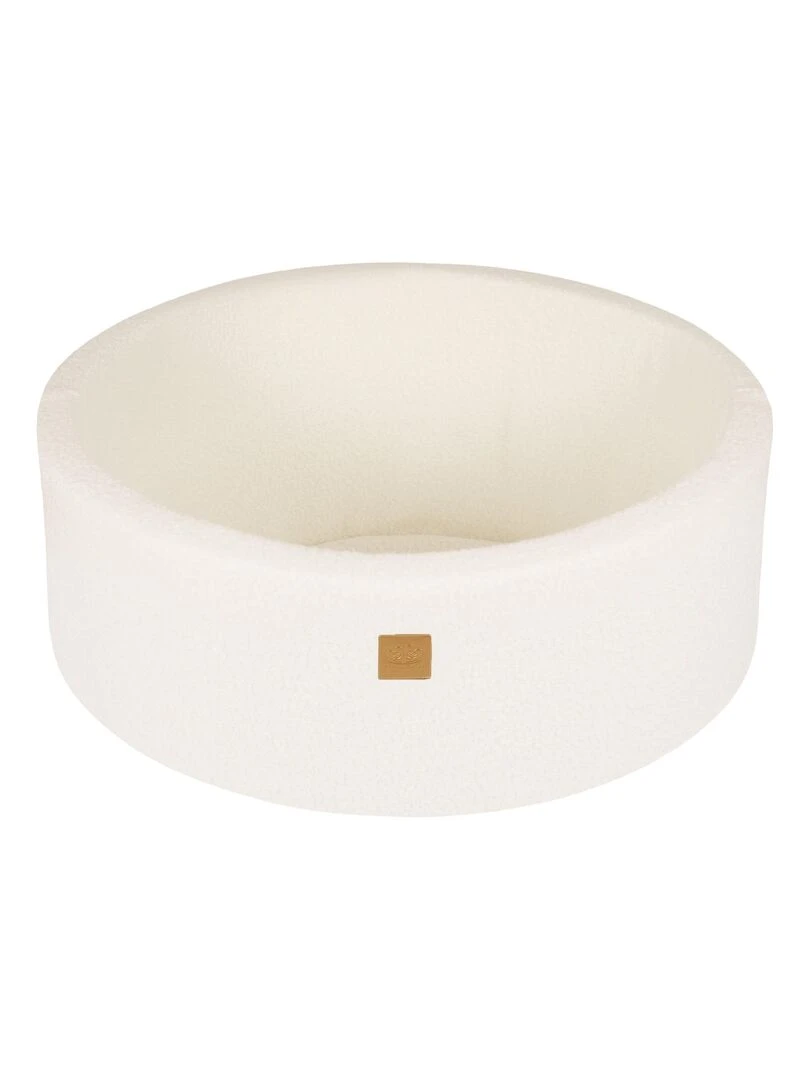 MeowBaby® Boucle Blanc Piscine à Balles Ronde 90x30cm sans boules Blanc