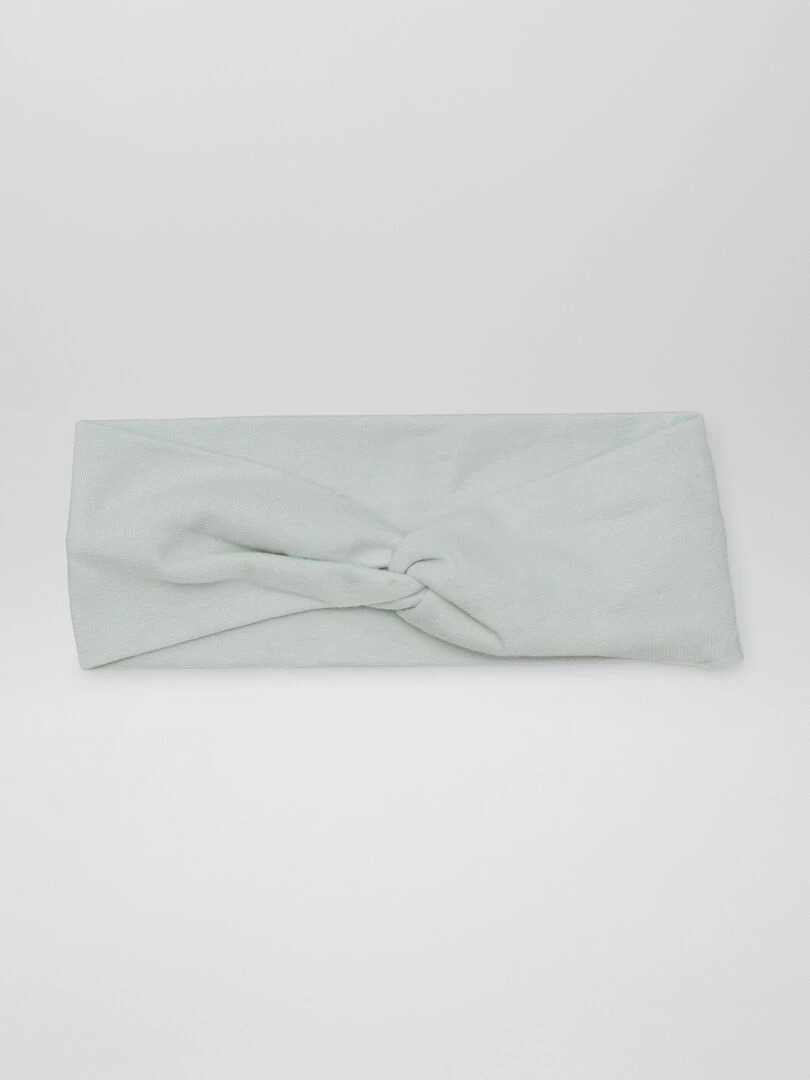 Lot de 2 bandeaux croisés en maille   BLANC