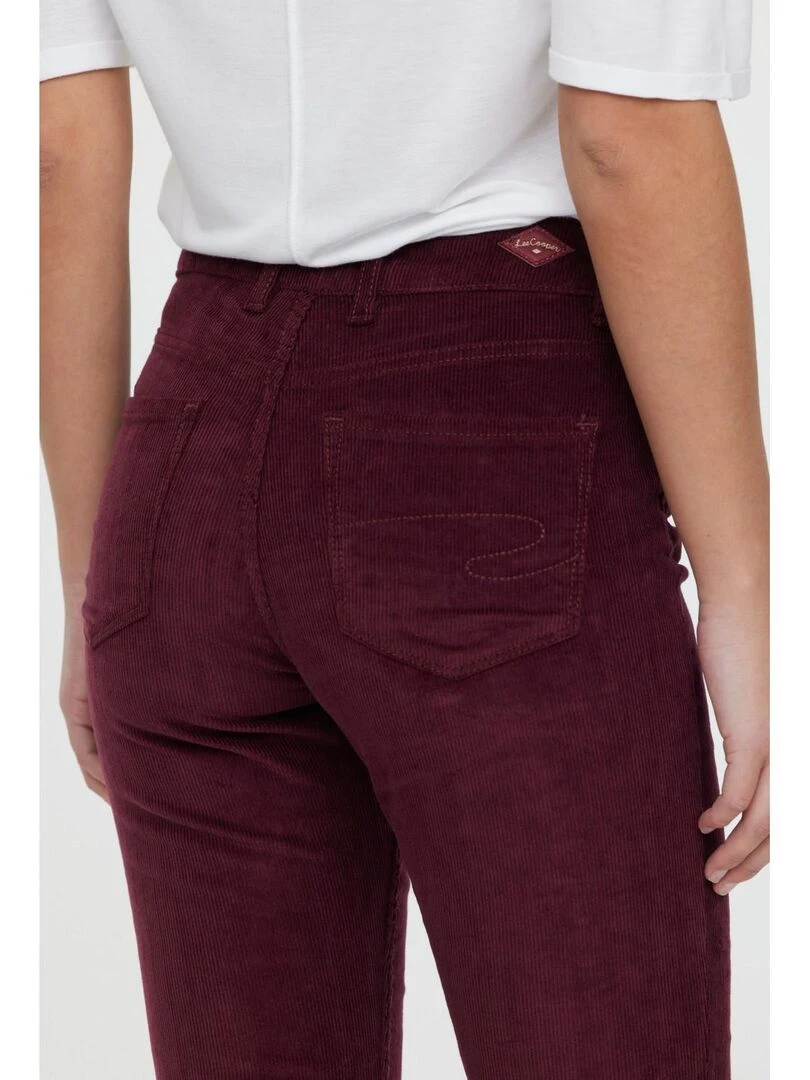 Lee Cooper   Pantalon femme coton  LC135   Rouge