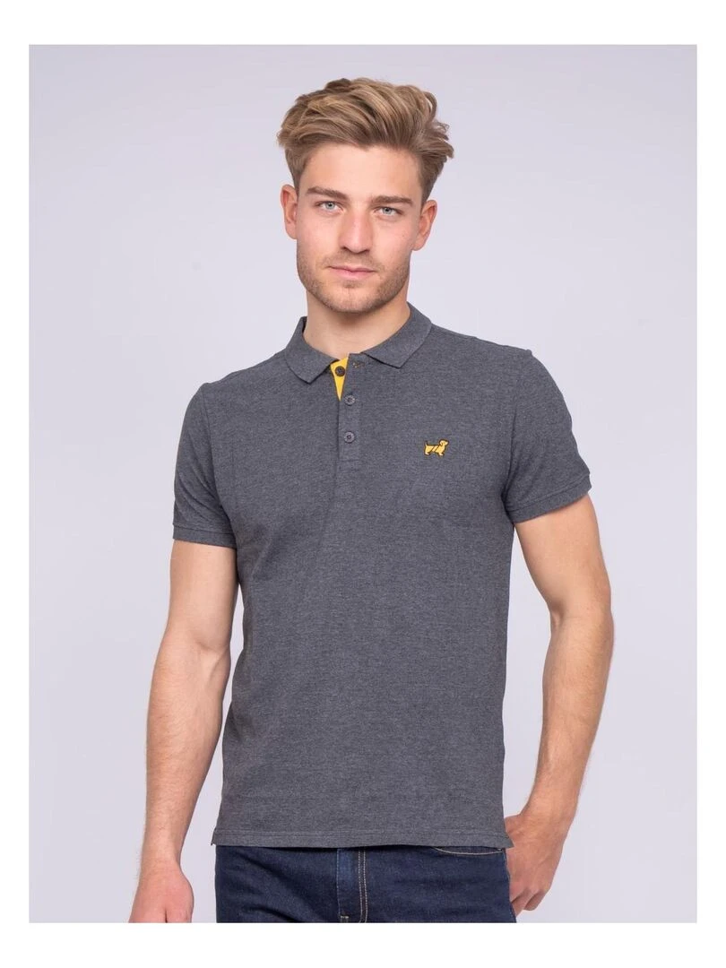 Polo pur coton PITAGOR Gris foncé