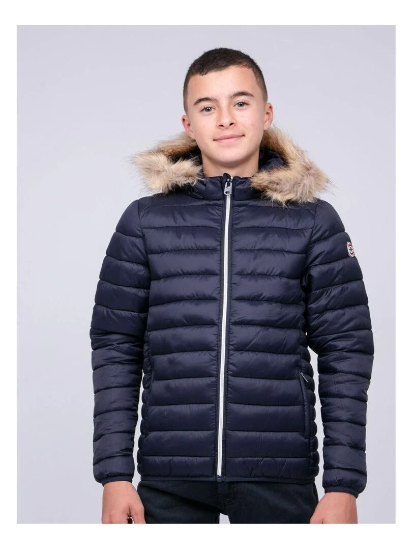 Doudoune capuche ZILTOU J Bleu marine