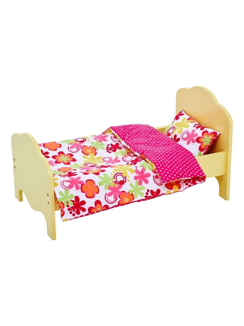 Petite Princesse Lit de poupée de 45 cm jaune et linge Fleur d'été TD 11929 1J N/A