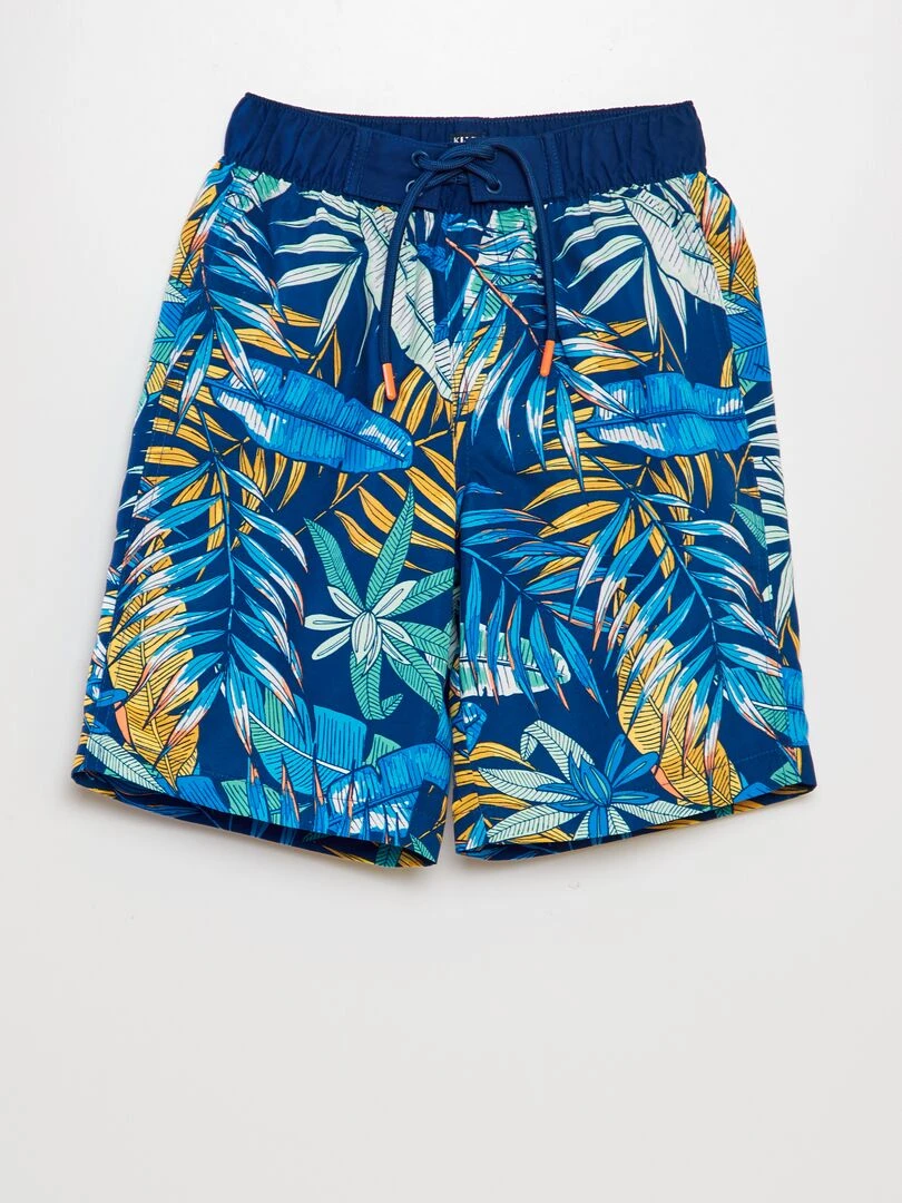 Short de bain long Bleu