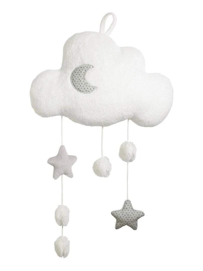 Suspension décorative murale nuage en polyester blanc SAUTHON Blanc