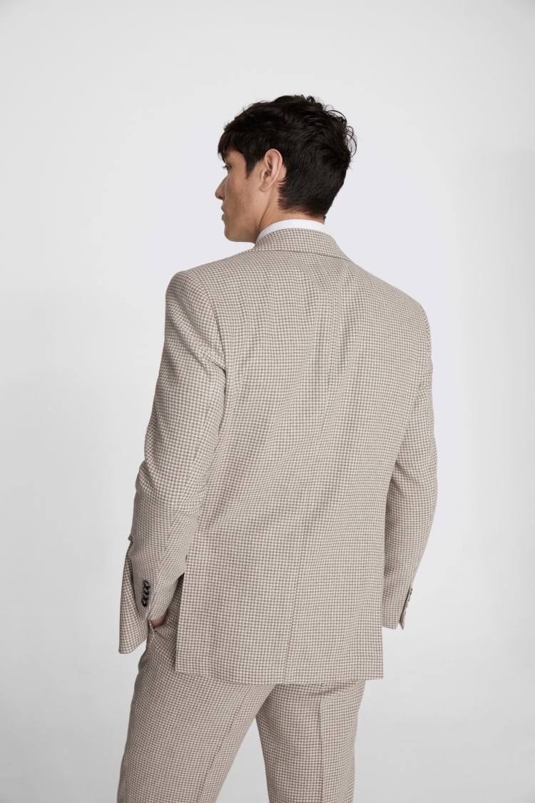 Italian Slim Fit Grey Check Jacket    Buy Online at Moss