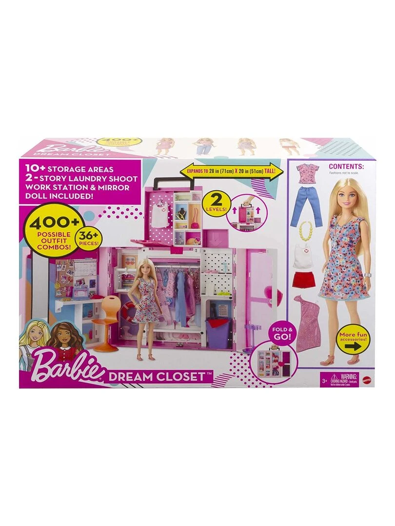 Barbie Armoire de rêves et poupée blonde   N/A
