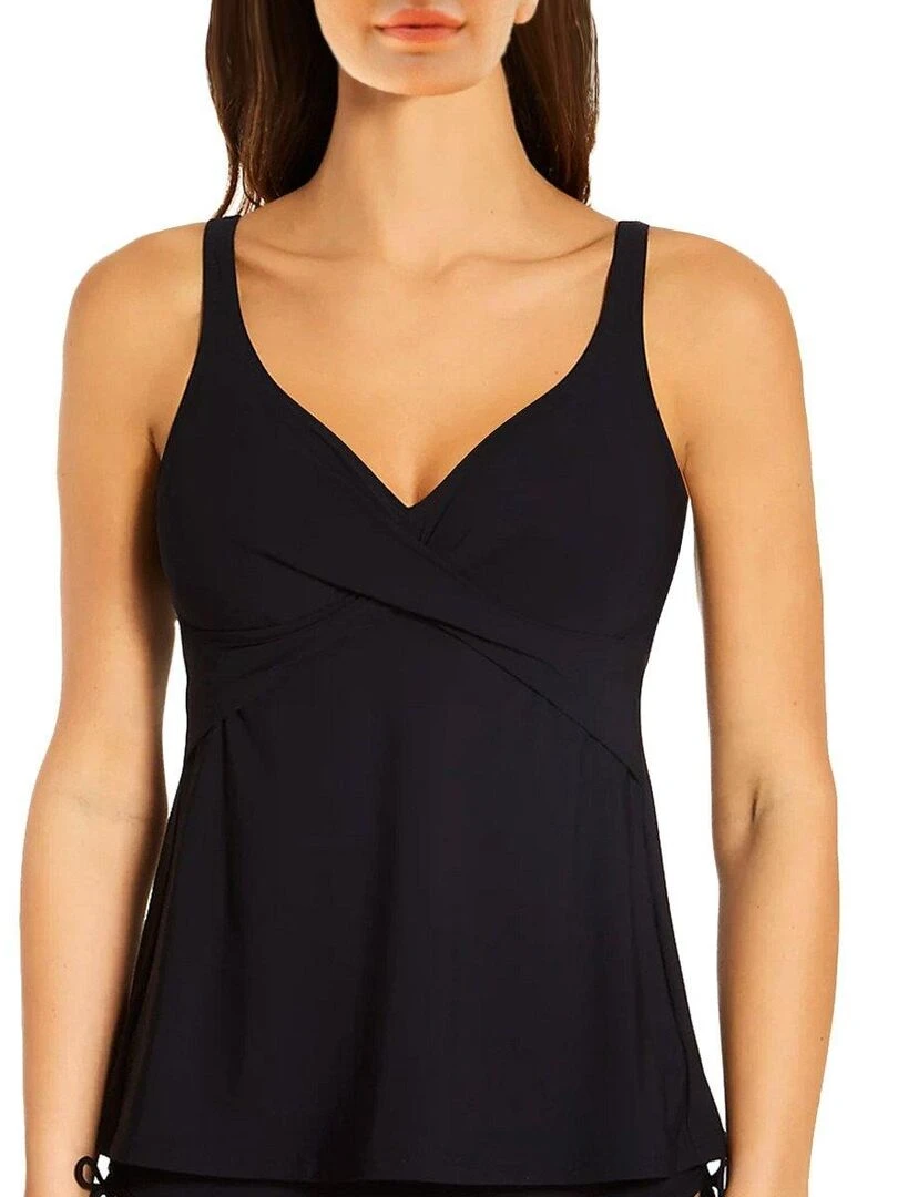 Haut de maillot de bain tankini à armature Maily Noir