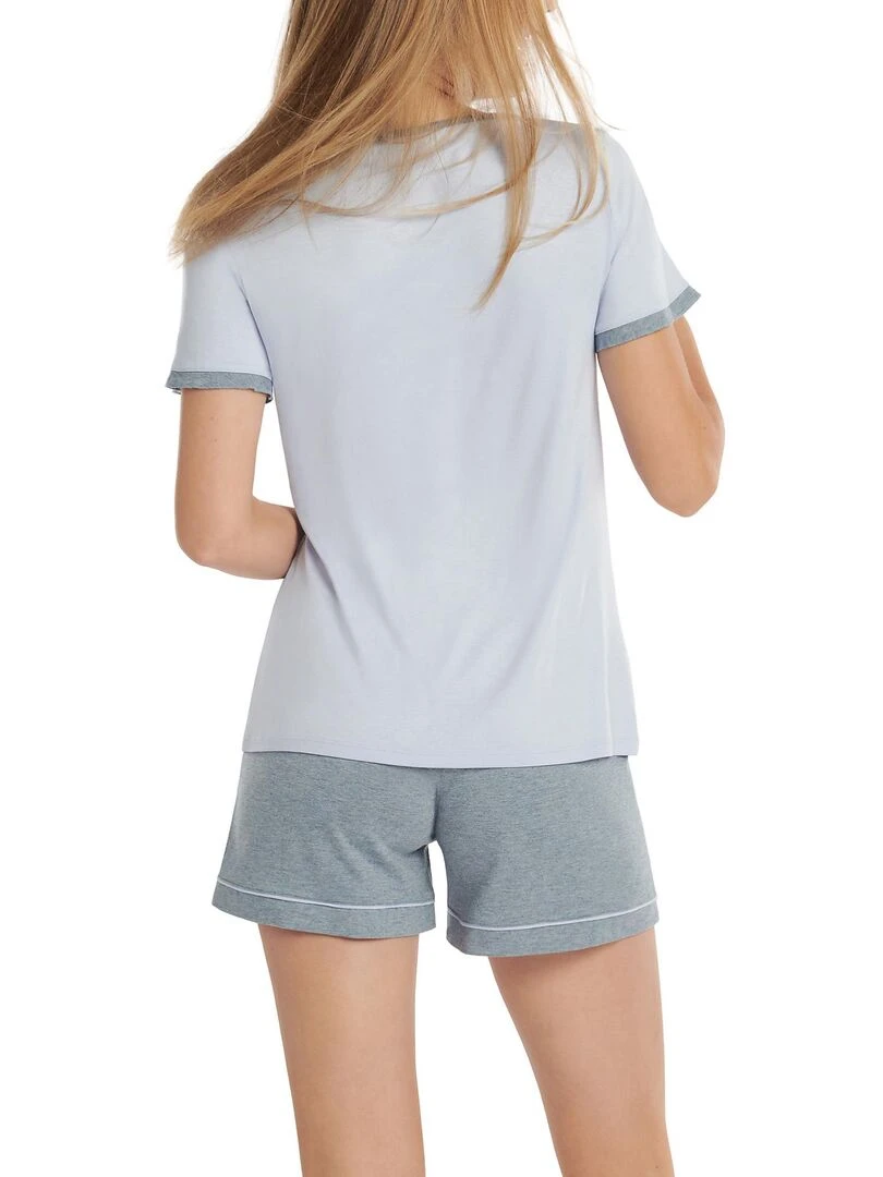Bas pyjama short Laura   Gris