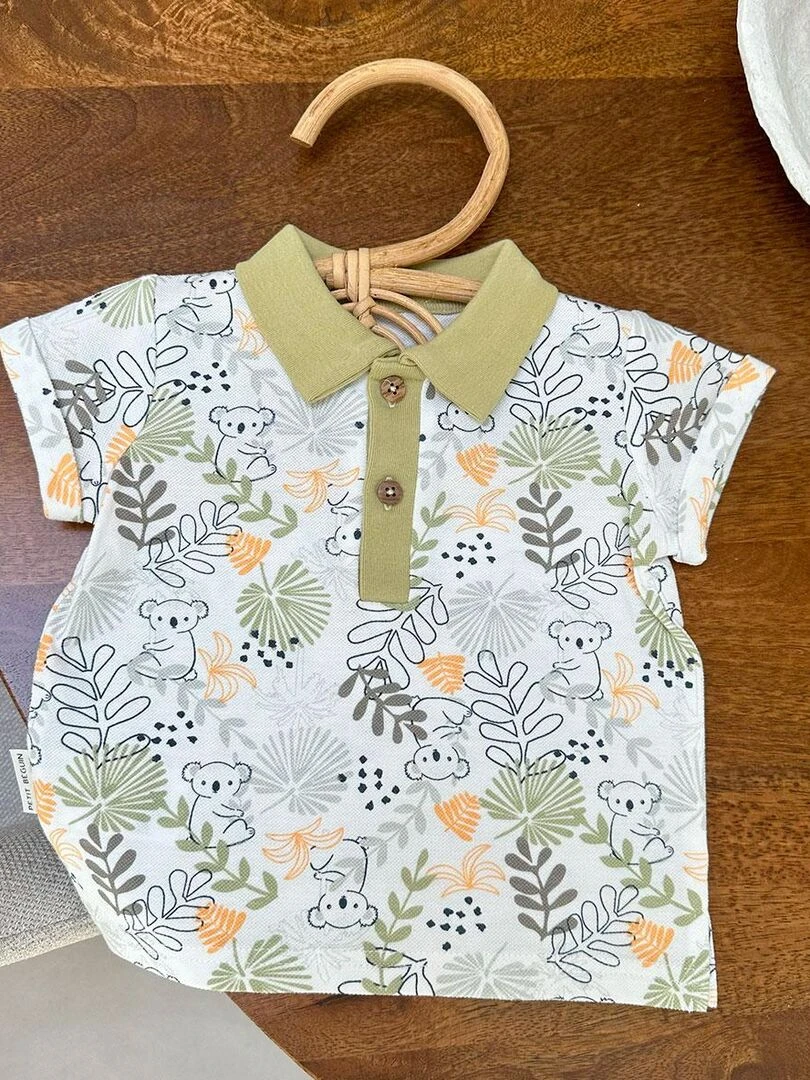 Polo enfant Brisbane   Ecru