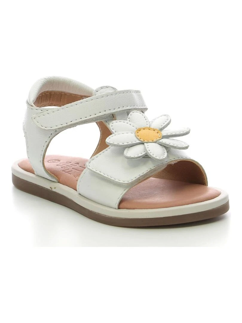 Sandales Cuir Paritt Blanc