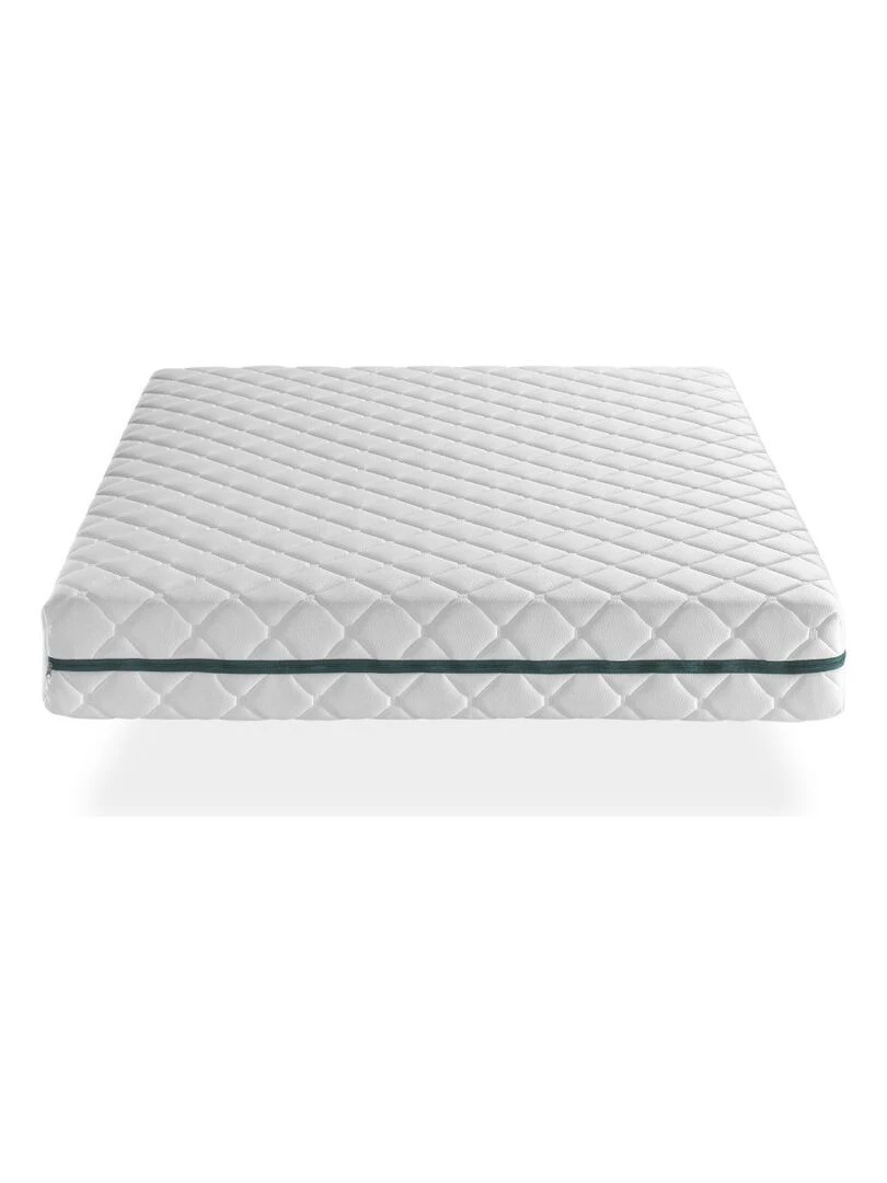 Matelas Ressorts Ensachés EROS Epaisseur 24 CM 7 zones de confort. Déhoussable. Respirant Blanc