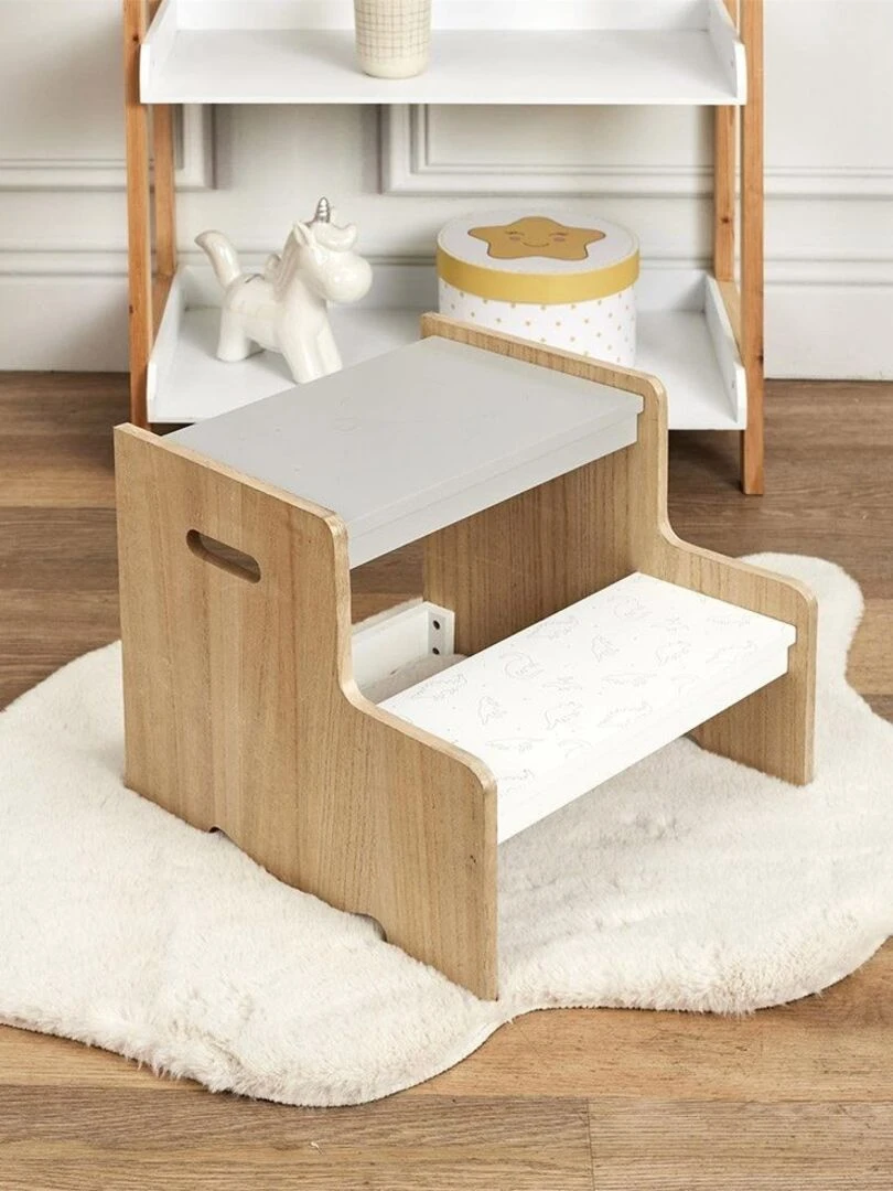 Marche pied enfant dinosaures   Gris