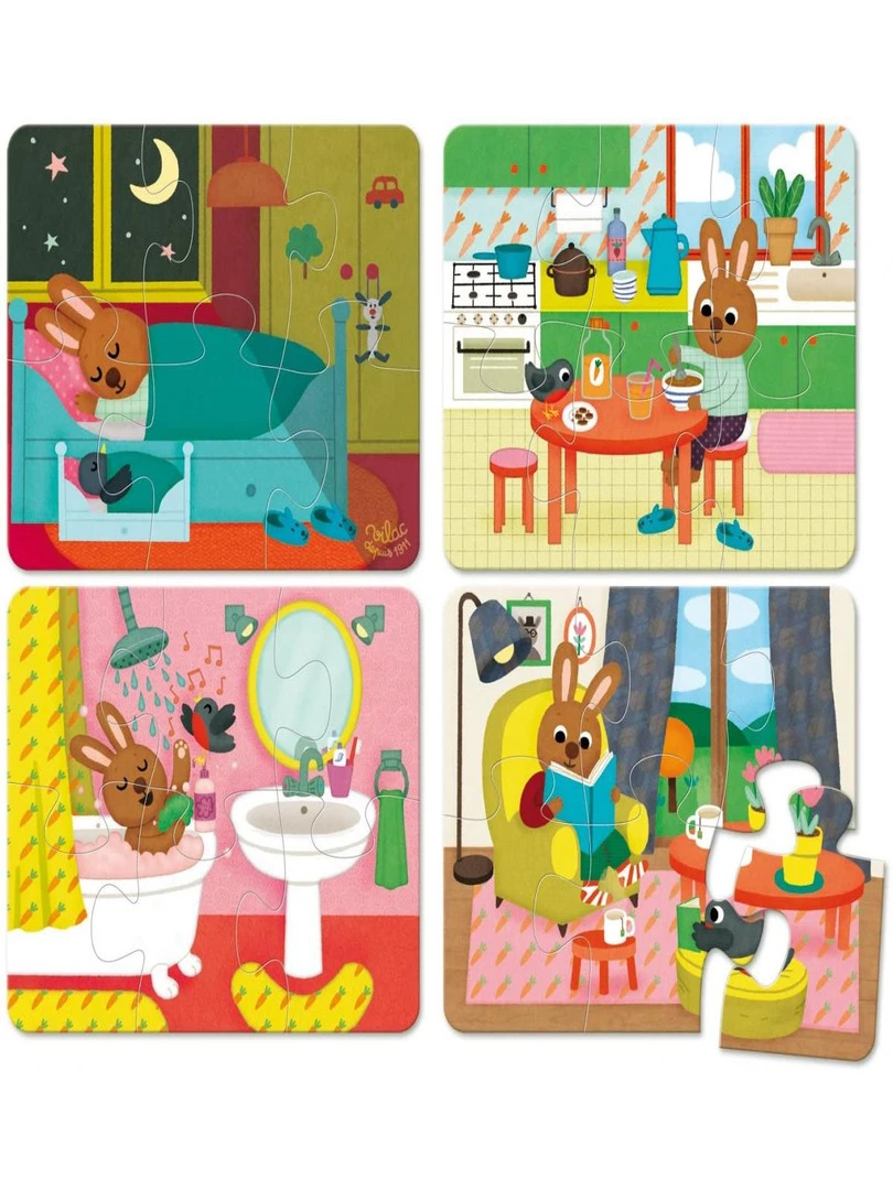 Puzzles De La Maison Coffret Bois N/A
