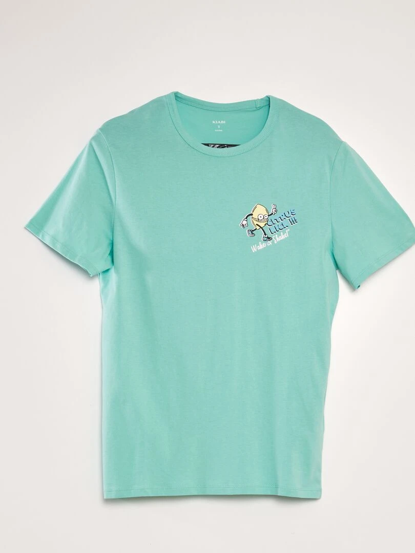 Ensemble pyjama t shirt + short   2 pièces   Vert