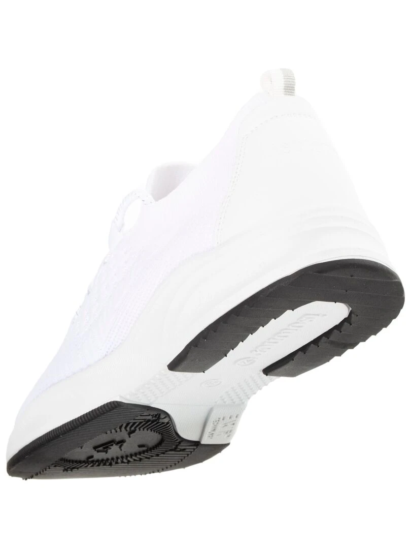 Baskets Confort Femme slip on à lacets Blanc   Blanc