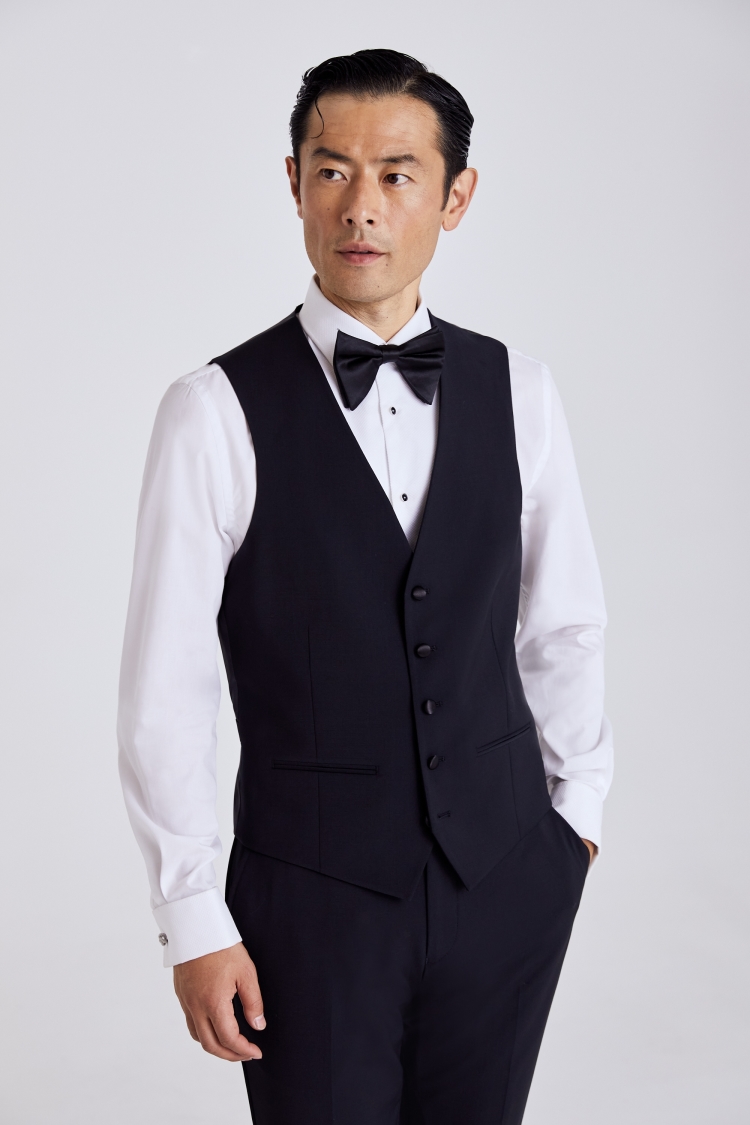 Ted Baker Tailored Fit Black Notch Lapel Tuxedo Jacket    Buy Online at Moss