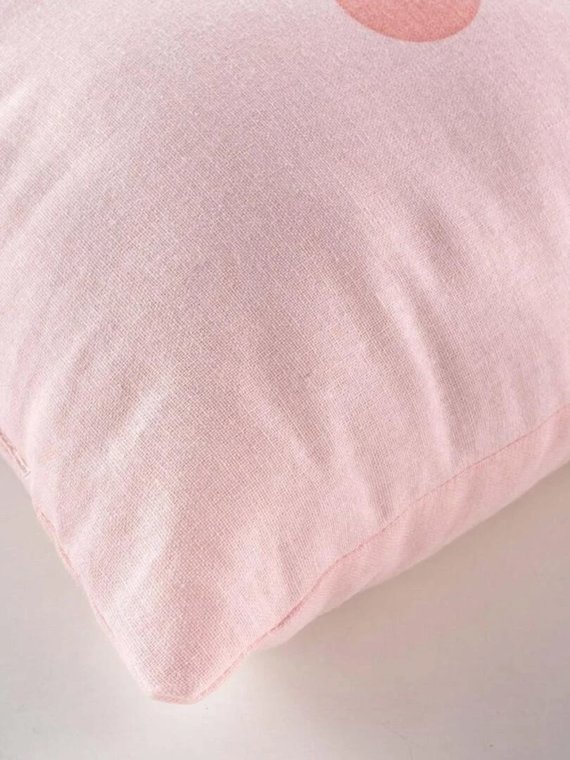 Coussin 40x40 cm Bambi coton   Rose