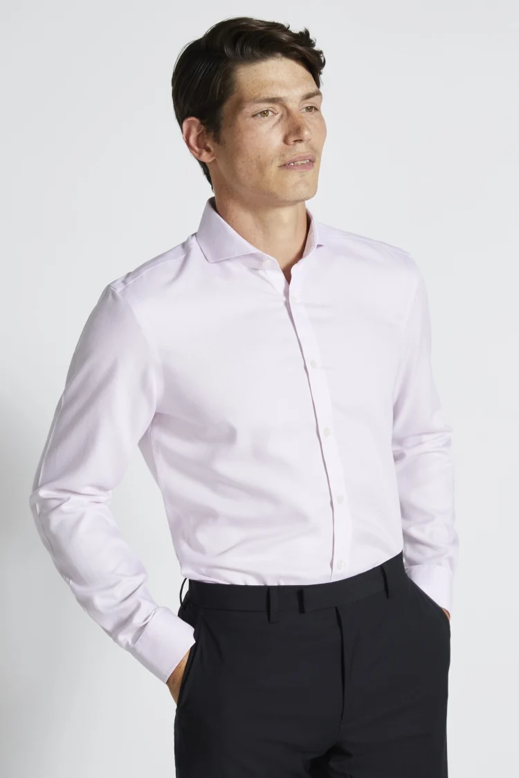 Slim Fit Pink Royal Oxford Non-Iron Shirt Buy Online at Moss