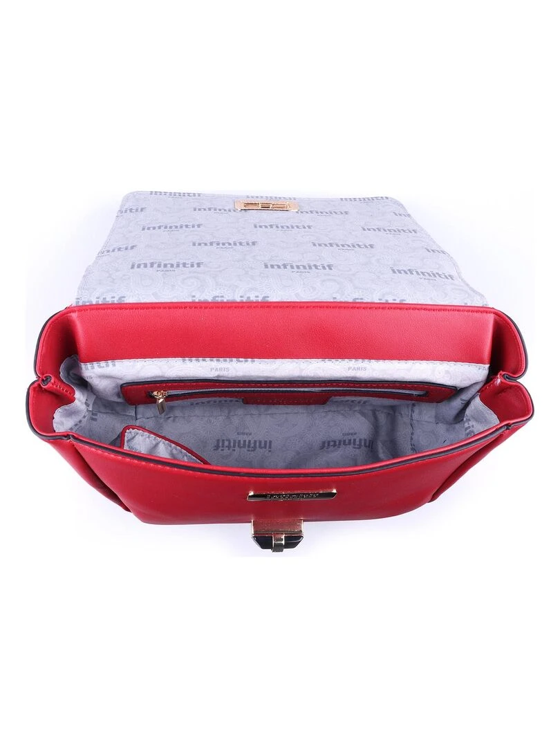 INFINITIF   SAC A MAIN CAPUCINE   Rouge