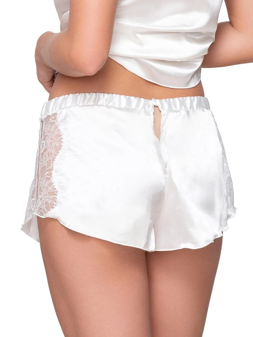 Short Bas pyjama Prestige Satin Ecru