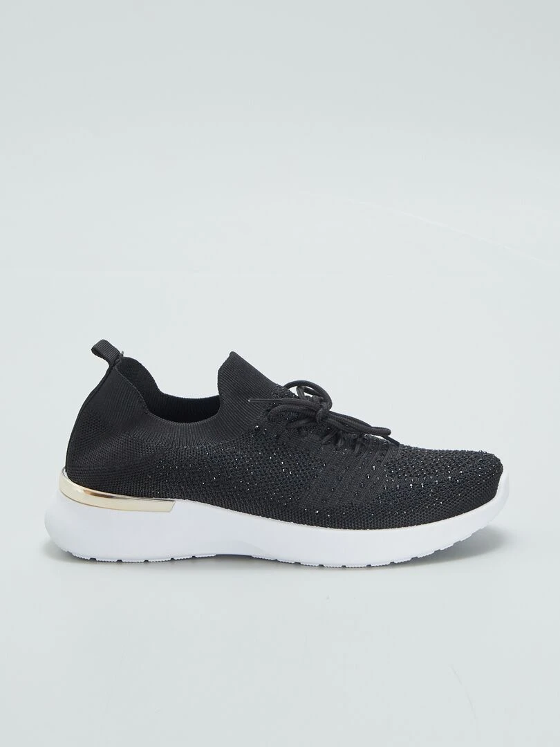 Baskets en mesh Noir